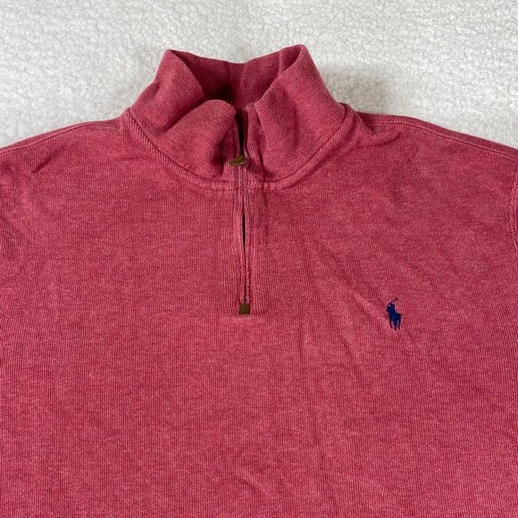 Polo By Ralph Lauren Mock Neck Men's 1/4 Zip Pullover‎ Sweatshirt Size 2XL - Picture 2 of 10